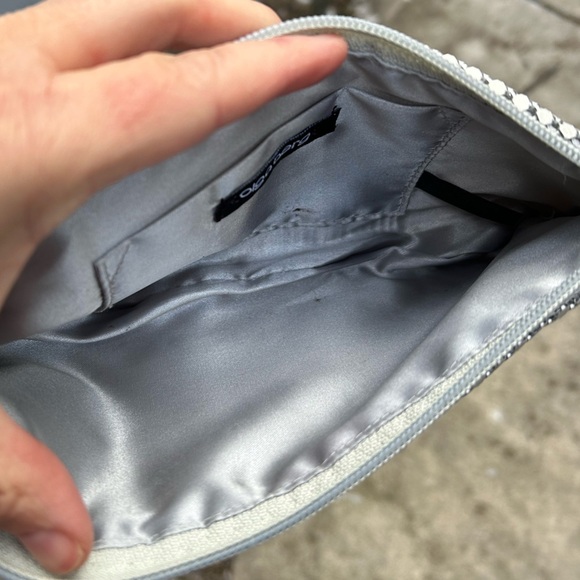 Olga Berg metallic clutch, 9”x4.5” - Picture 8 of 9